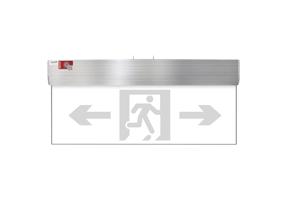 双面双向标志灯（水晶吊牌款）消防应急标志灯  | ZS-BLJC-2LRE II 0.5W-J660  |  吊挂