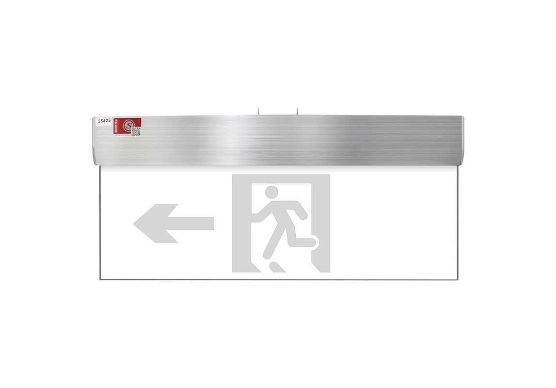 双面单向标志灯（水晶吊牌款）消防应急标志灯  | ZS-BLJC-2LRE II 0.5W-J662  |  吊挂